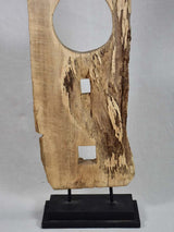 Abstract wooden sculpture 49¼"