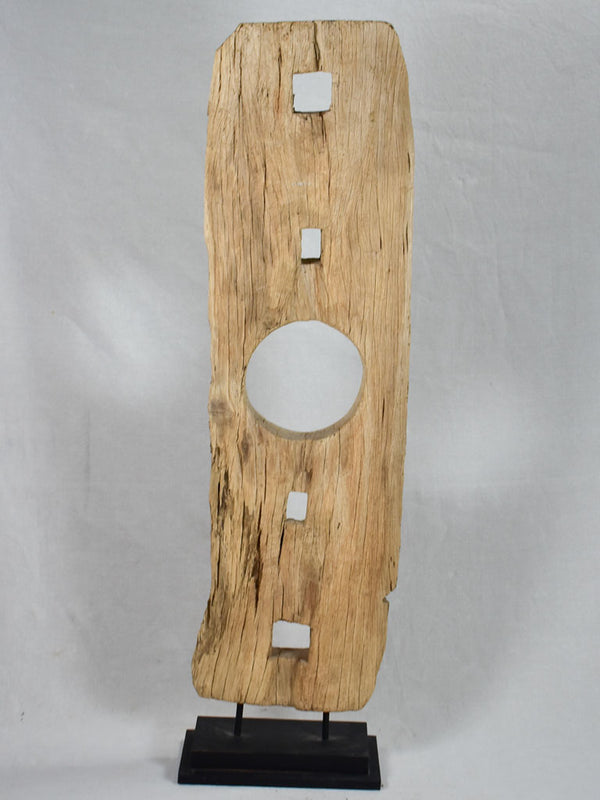 Abstract wooden sculpture 49¼"
