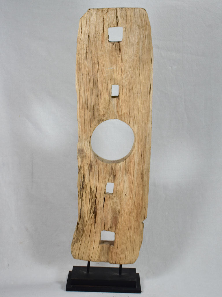 Abstract wooden sculpture 49¼"