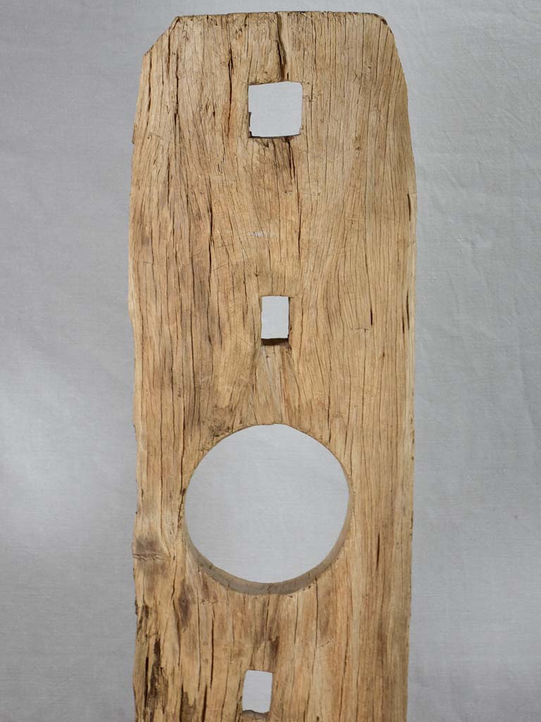 Abstract wooden sculpture 49¼"