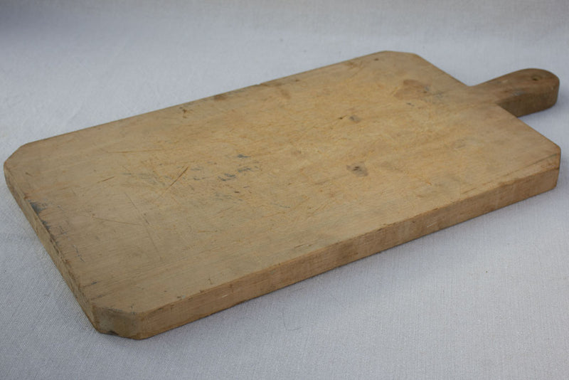 Very large antique French cutting board - beech wood 25½" x 13"