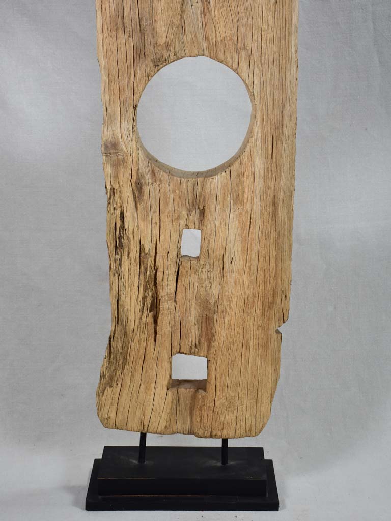 Abstract wooden sculpture 49¼"