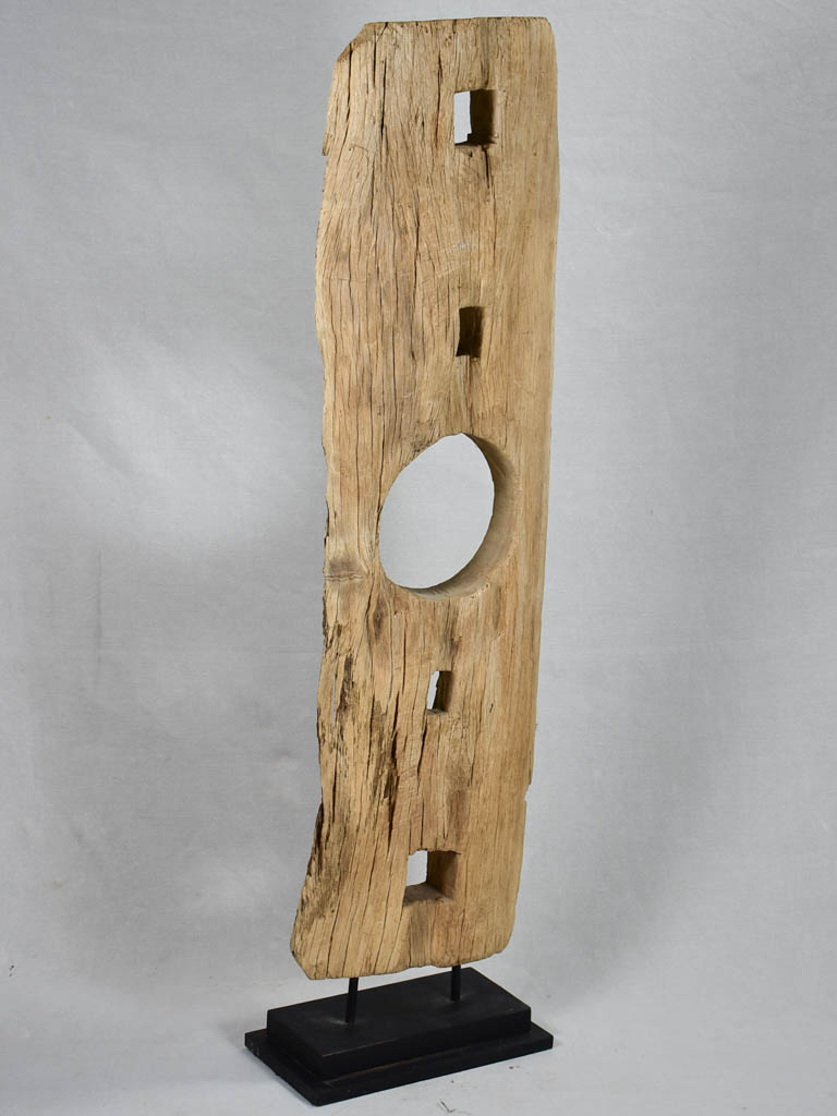 Abstract wooden sculpture 49¼"