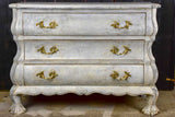 RESERVED - Vintage claw-foot curved commode / dresser - three drawers