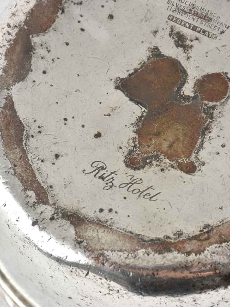 Vintage Ritz Hotel silver plate
