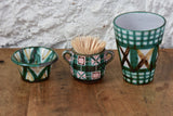 Cups & serving plates (Robert Picault) - set of 4