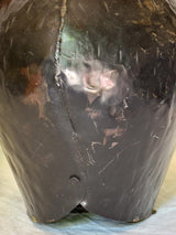 Large antique Swiss cowbell with leather strap