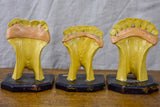 Three antique horse teeth molds from a Veterniary school