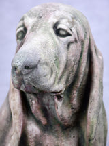 Vintage garden statue of a Basset Hound