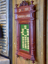 19th Century bistro Boule club display case