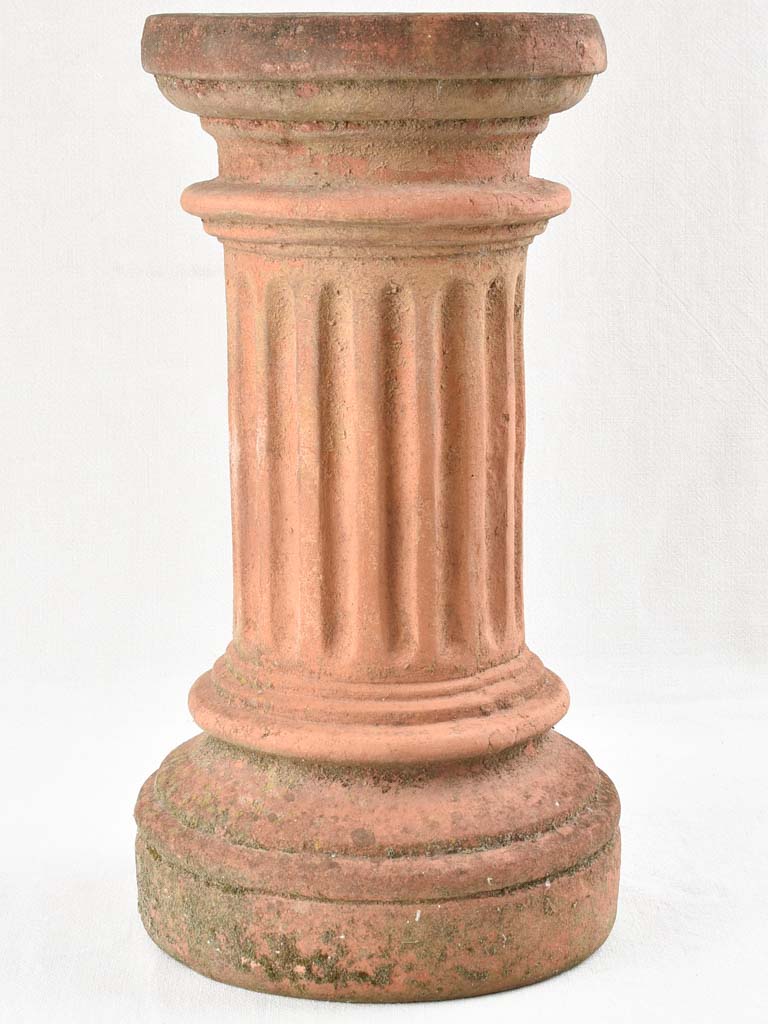 Antique Terracotta Pedestal with Earthy Finish