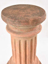 Rustic-Aged Terracotta Medici Urn Pedestal