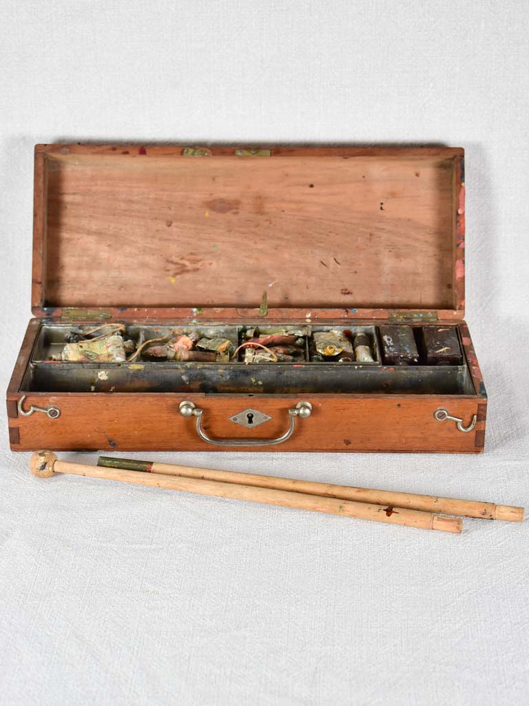 Antique French  artist's paint box