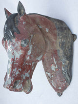 Rustic zinc horse head from stables - 19th century 14¼"