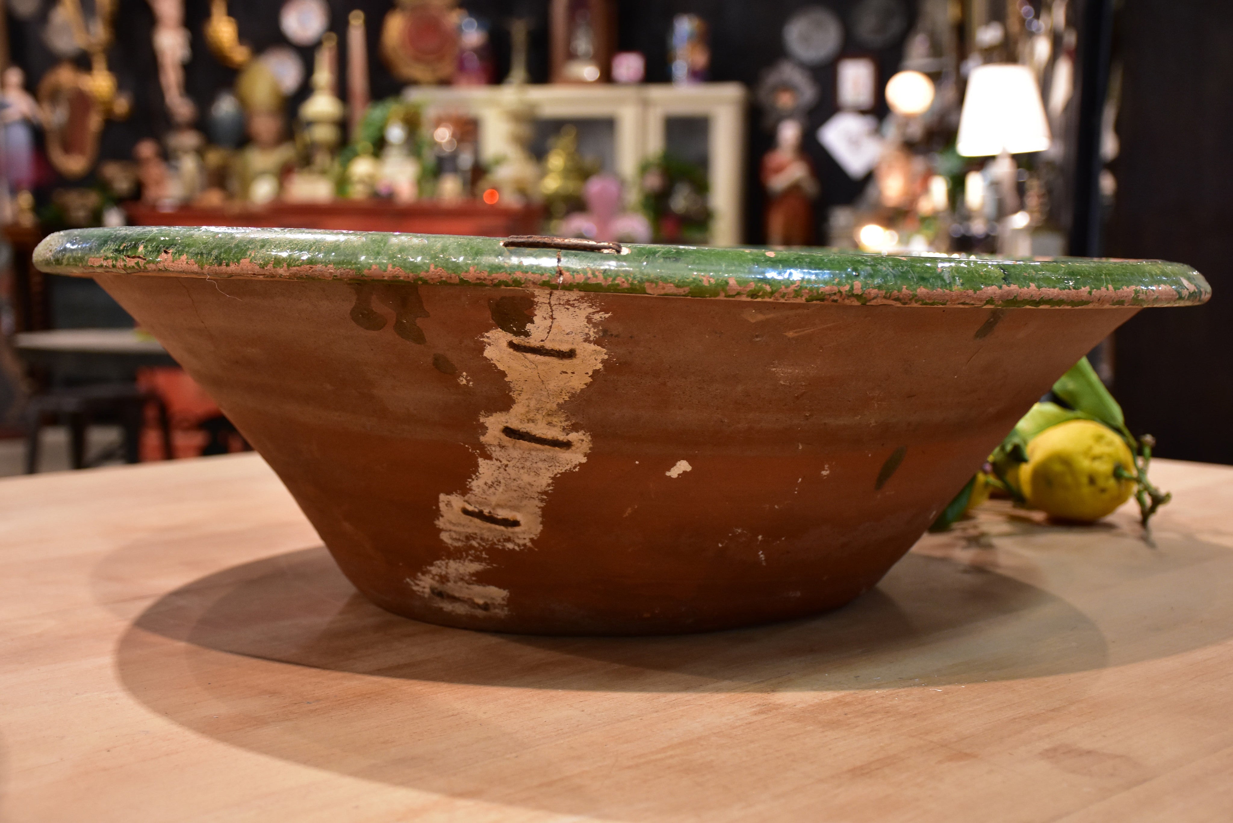 Extra large Provençal preserving bowls
