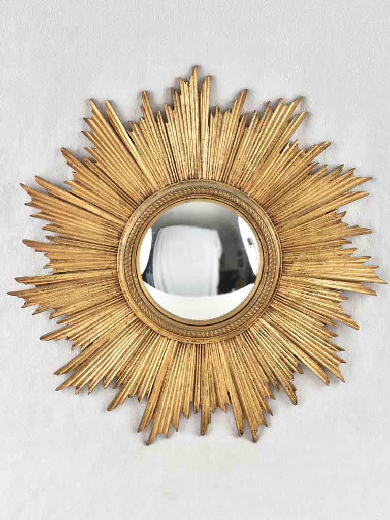 Vintage French sunburst mirror 22¾"