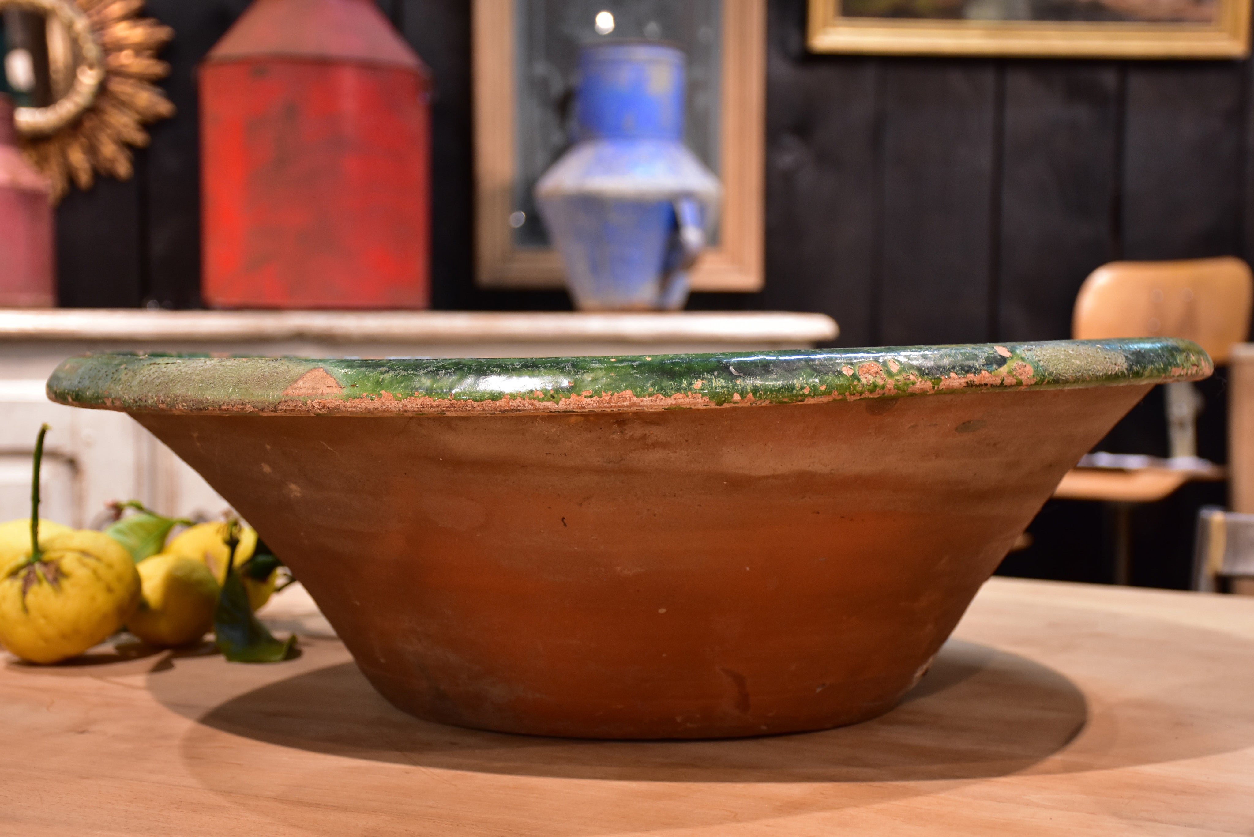 Extra large Provençal preserving bowls