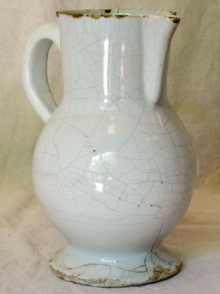 Rustic earthenware Century oil pitcher - 19th Century Huile #3