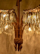 An antique palm chandelier - style Josef Hoffmann