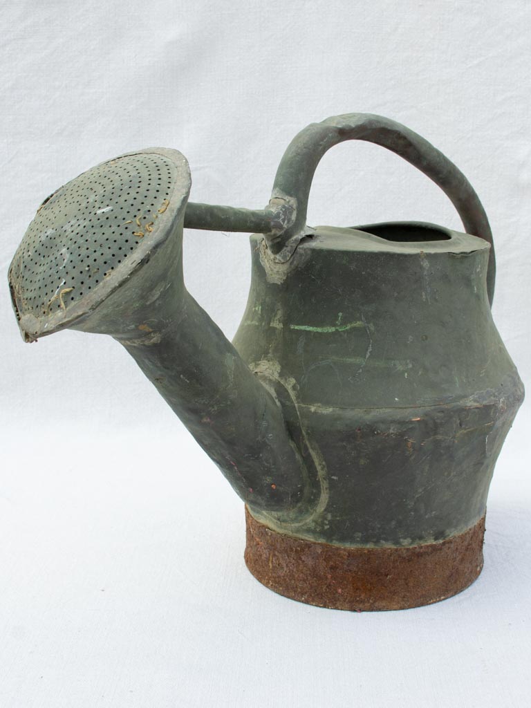 Rustic 18th century French watering can - copper