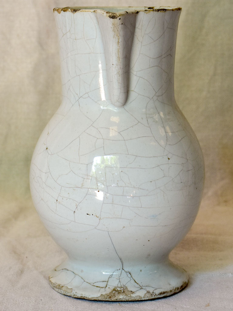 Rustic earthenware Century oil pitcher - 19th Century Huile #3