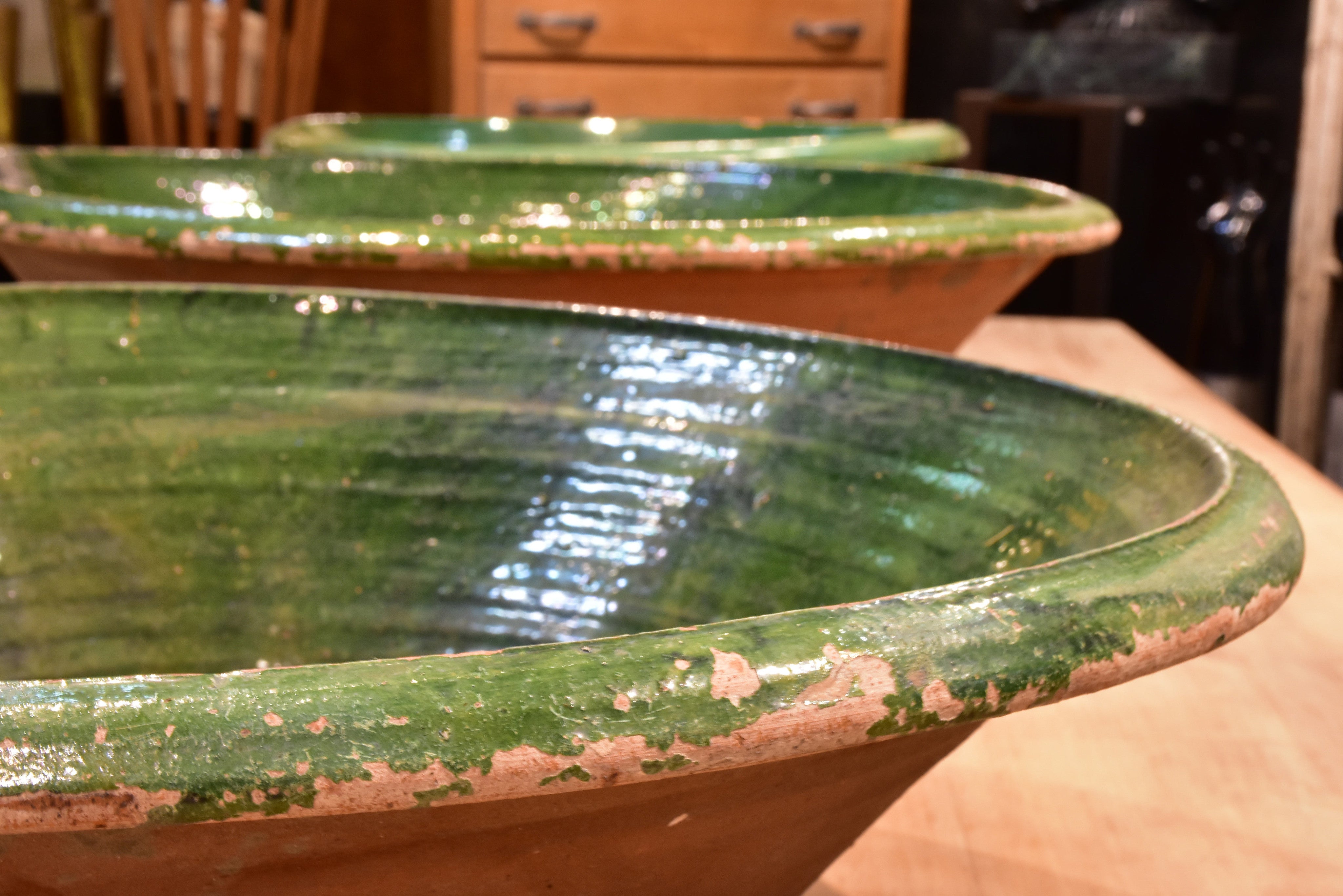 Extra large Provençal preserving bowls