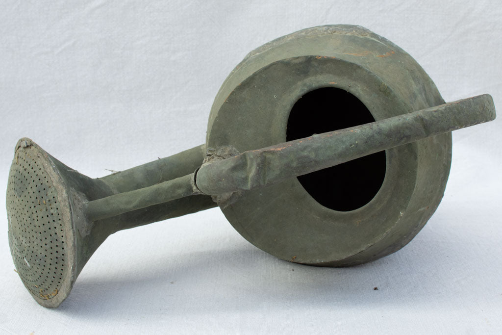 Rustic 18th century French watering can - copper