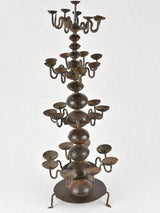 Rustic French made iron candelabra