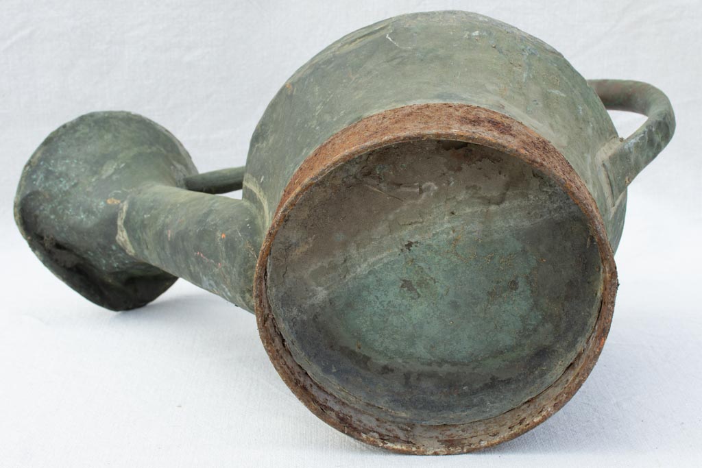 Rustic 18th century French watering can - copper