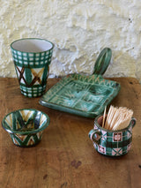 Robert Picault set of four - petite cups & serving plate