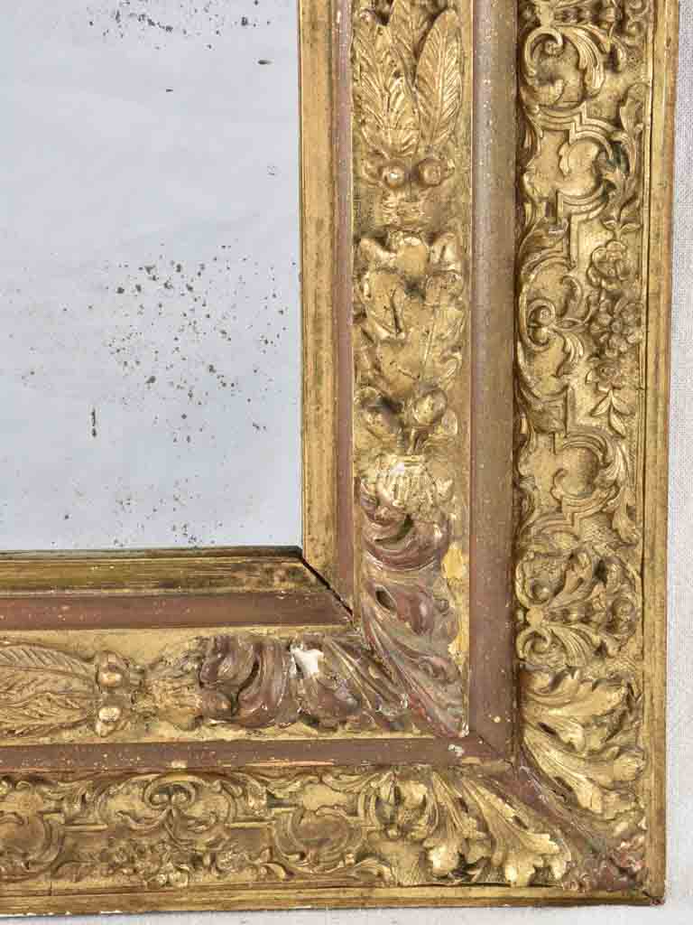 Elegant Antique French Gilded Mirror