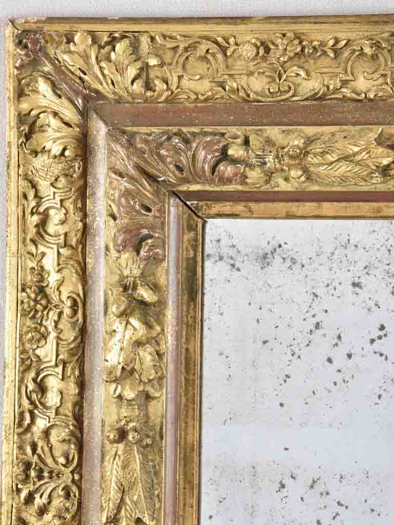 19th Century Decorative Gesso Mirror