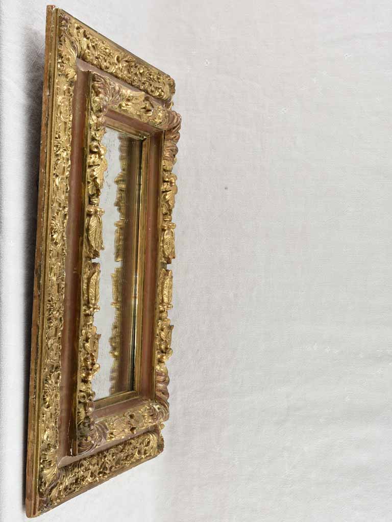 Stylish Antique Gilded French Mirror
