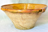 Antique French bowl 'tian' with orange glaze