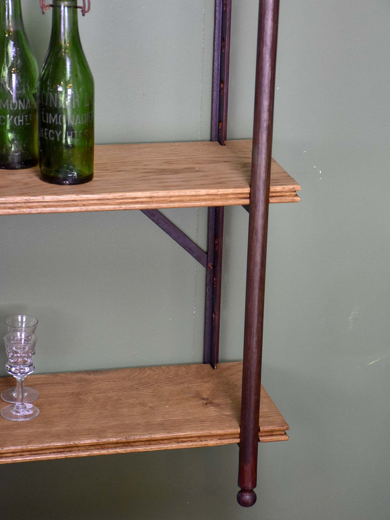 Antique French industrial shelving unit Theodor Scherf, Paris Chez