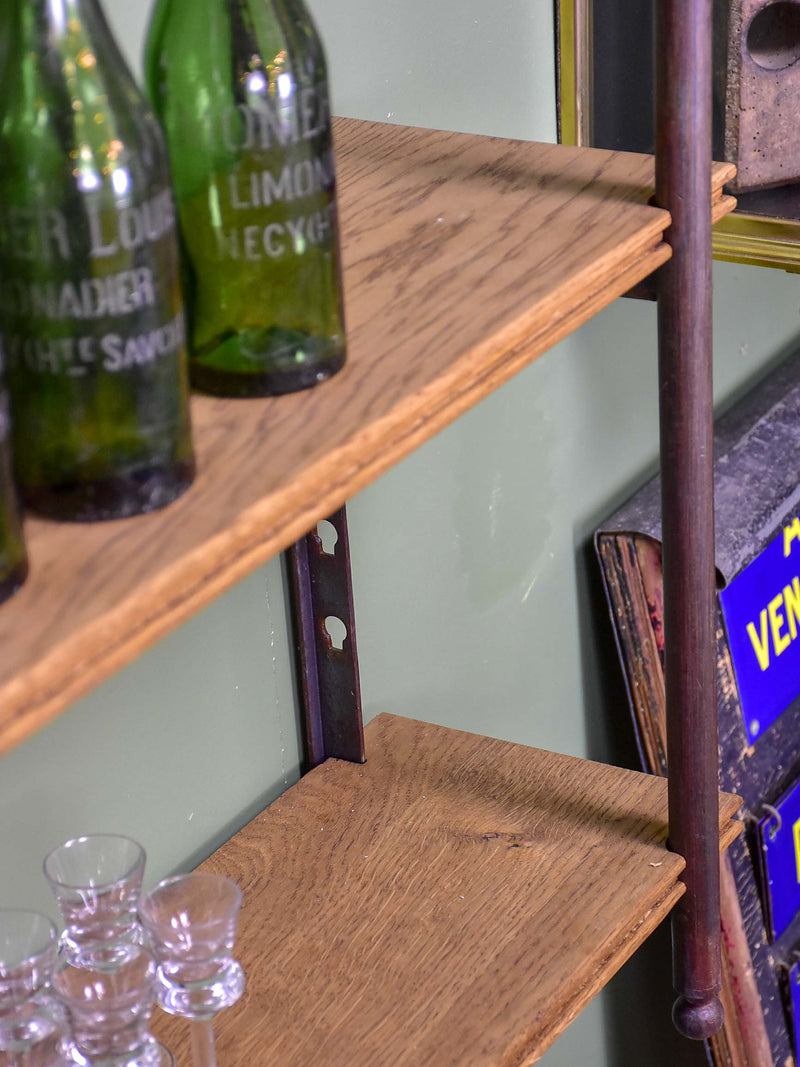 Antique French industrial shelving unit Theodor Scherf, Paris Chez