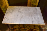 French marble top butcher's table