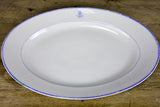 Two faïence platters with PL monogram