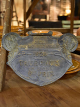 Antique French prize for a bull - 1924