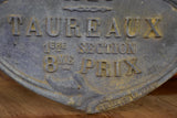 Antique French prize for a bull - 1924