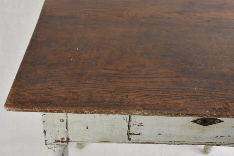 French-inspired blue-gray patina desk
