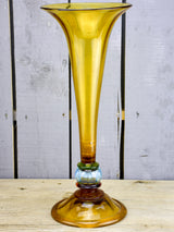 Large antique Italian glass vase
