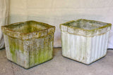 Set of four square Willy Guhl garden planters - 1950's