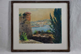 1966 pastel - coastal landscape - anonymous 16¼" x 18½"