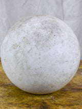 Antique Carrara marble ball 8"