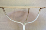 Early 20th Century French garden table with white patina