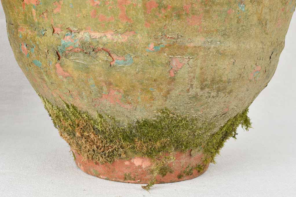 Pair of antique Spanish terracotta oil pots 22"