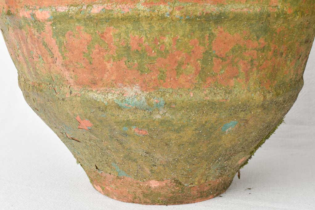 Pair of antique Spanish terracotta oil pots 22"