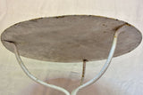 Early 20th Century French garden table with white patina