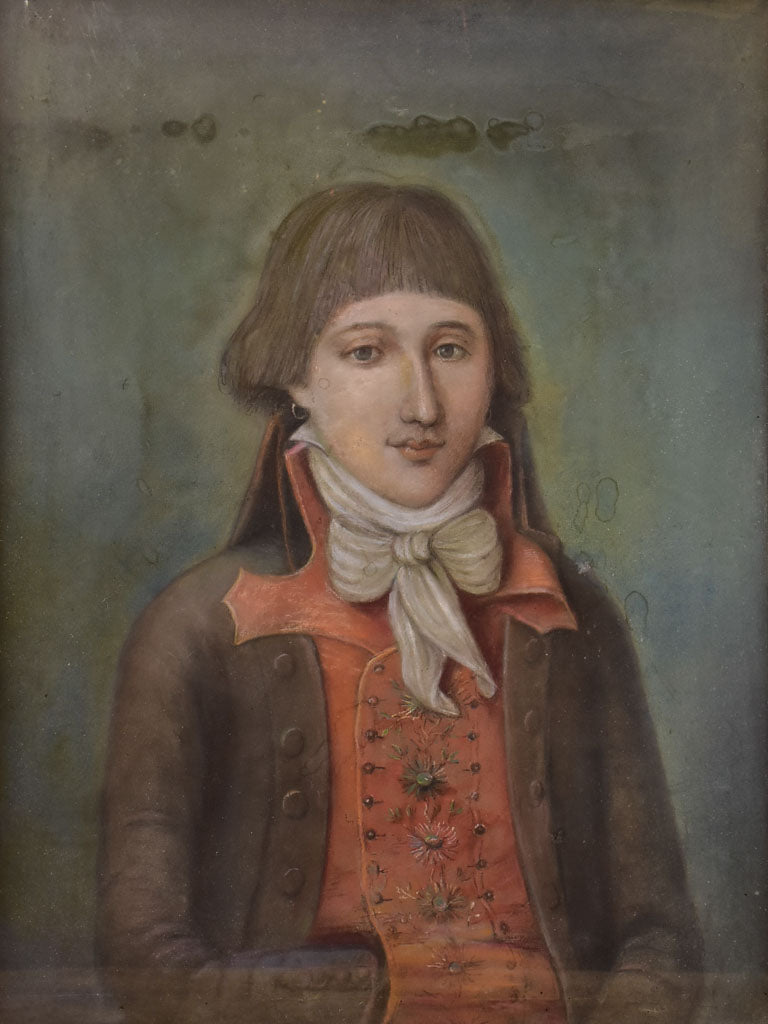 18th Century pastel of a Revolutionary leader 23¾" x 32¾"